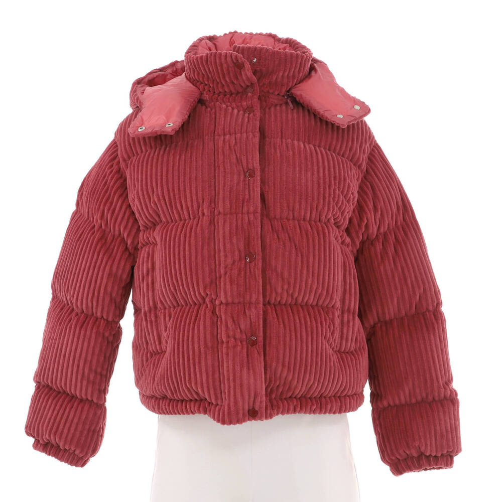 Moncler Women's Daos Hooded Puffer Jacket Quilted Corduroy - Picture 1 of 4